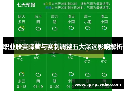 职业联赛降薪与赛制调整五大深远影响解析